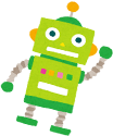 明るい未来へ導くロボットキャラクター